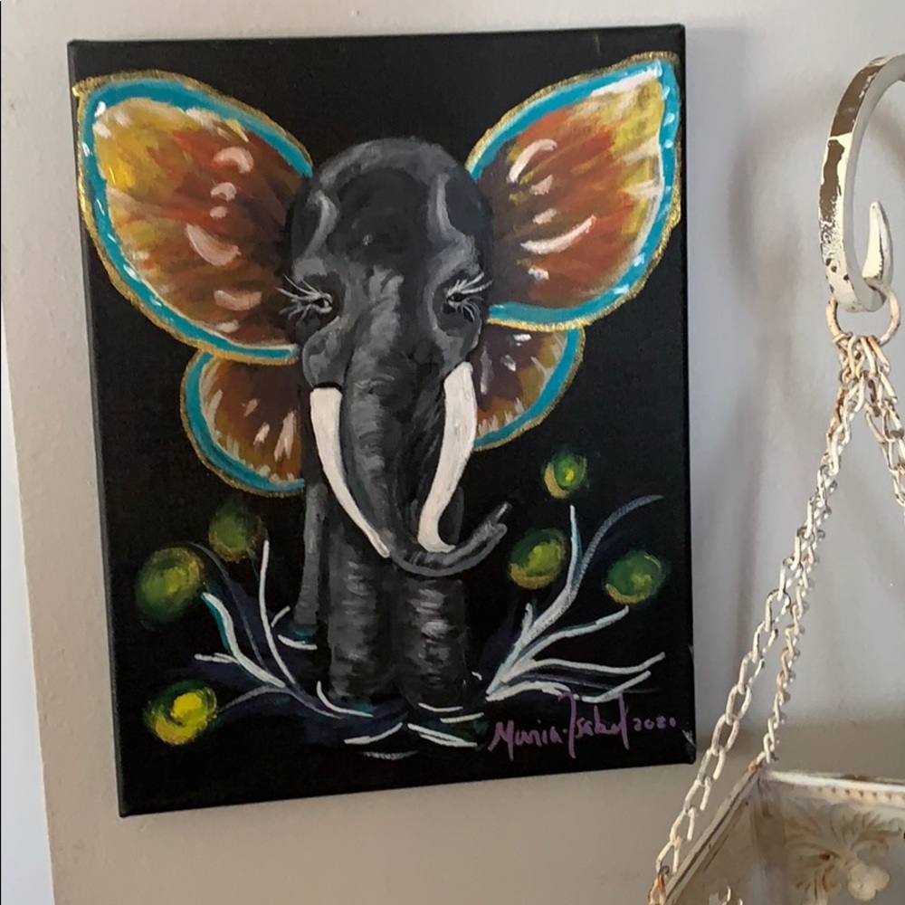 Be the Butterfly canvas acrylic painting 11 x 14”